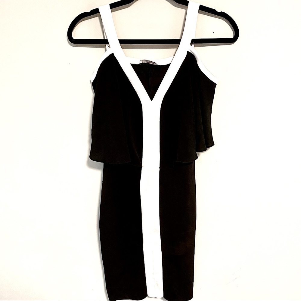Zara black and white summer dress